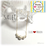 再販売【人気NO.1☆necklace】5粒コットンパールネックレス