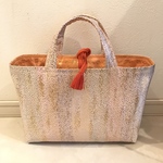 正絹　帯　リメイク  ハンドメイド　トートバッグ　581