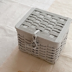 ふた付きsimple box(s)優しいグレー×優しいグレー