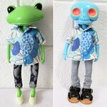 🉐サマーSALE🉐ワンダーフロッグ・ニューボーンウォーカーサイズ　レトロフラワーシャツ③