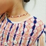 【子ども用】お花のビーズネックレス
