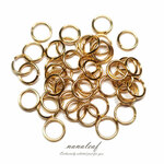 丸カン 6mm ステンレス 18KGP金本メッキ ◇ 線径 0.8mm 内径4.4mm アレルギー対応 KRC06GL1