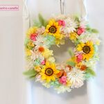 ゆめいろリース（ひまわり）夏色・誕生日・結婚祝い・夏ギフト