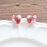 Jewel Jelly berry hart ピアス（イヤリング）