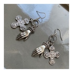 クロスとミラグロハンドのピアス