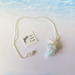 SALE ！！海が溶けだすアクアマリン／silver925-necklace