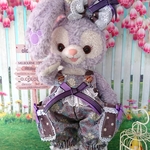 ステラルー コスチューム 紫花柄ガーリーサロペット