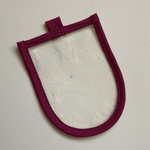 ピンク　交通安全　ループ付きワッペンカバー　送料無料❗️