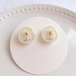 かすみ草のおはじき(クリーム)
