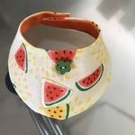 aiboちゃんのスタイ　aibo's bib ちょっとふざけたスイカ柄