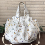 ランチbag☆うさぎ☆裏地保冷シート☆巾着bag