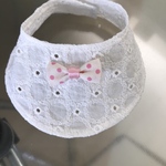 aiboちゃんのスタイ　aibo's bib レース柄　裏なし