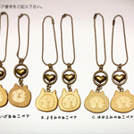【ストラップ ペア】木製ねこ