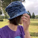 型染めの帽子