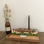 値下げ!木のペン立てアレンジセット