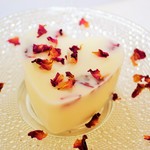 heart rose soy candle