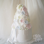 新作♡クレイケーキ　フラワー　mariage  grand《トッパー付き》