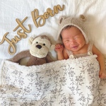木製レターバナー | Just Born | D