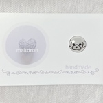 マスクピアス(マグネット)☆丸いマルチーズ
