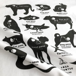 ヨガガイコツTシャツ［動物ポーズ］【選べる2色＊4サイズ】