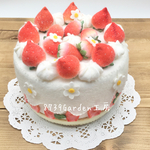 🍓苺ケーキ(小物入れ) 染50