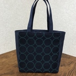 ミナペルホネン ✳︎トートバッグM タンバリン　ネイビー