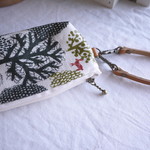 【ﾌｧｽﾅｰ12cm】ビニコのキーポーチ 森のうさぎ