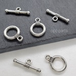 【６セット】no289 合金 アンティーク風 シルバー 巻き マンテル