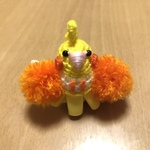 19490123さま専用♡チアダン♡応援オカメインコちゃん（ルチノー・オレンジポンポン）