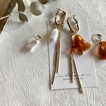 組み合わせ自由♢淡水パールとべっ甲♢付け替え自由♢earring or pierce