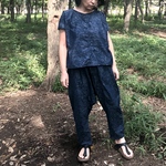 ★ 夏物売り切りセール1000円オフ★ ︎一点物◾︎着物リメイク◾︎本場大島紬のサルエルパンツ◾︎