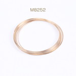 M8252  3包  ワイヤーブレス コイルブレス ブレスレット用ワイヤー コイルブレスレット用ワイヤー細 0.6×60mm ゴールド  3×（1パック/40連）
