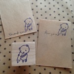 ラクガキパンダ 消しゴムはんこ