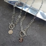 コインネックレス マンテル×オーバルチェーン(シルバー)
