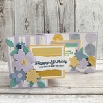 【バースデーカード】pierced bloom flowers 