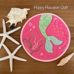 ☻マーメイドのミニマット☻ハワイアンキルト②