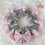 lovely 🎀 Cat frills ୨୧﻿ グレーバラレース柄 × ピンク
