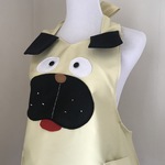 〈ご予約品〉パグさんのミニワンピース風カフェエプロン
