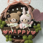 クマ＆うさぎのhappyリース☆