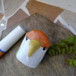 《納涼sale》コザクラインコの印鑑立て（オーブン陶芸）
