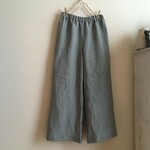ヴィンテージ加工リネンGで作ったワイドパンツ