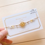  [SALE] ボタニカルブレスレット　誕生石一連 