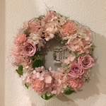 紫陽花とバラのラブリーリース【再販】