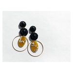 BLACK × Yellow  ♡ hoop design