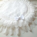 【再再販】レースたっぷりのお姫様カフェマット【ホワイト・Sサイズ】