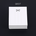 送料無料  200枚  アクセサリー台紙 ペーパータグ ヘアアクセサリー用 7×8cm ホワイト（約200枚） Q637