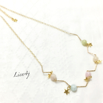 カラフル惑星とお星さまたち     くねくねネックレス