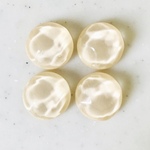 Clear Cream Water Dome 16mm Cabochons