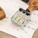 日付スタンプ　回転ゴム印【送料無料❤︎】★再販★スタンプ　アンティーク　ビンテージ　