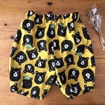 くまのハーフパンツ　クマパン　マスタード